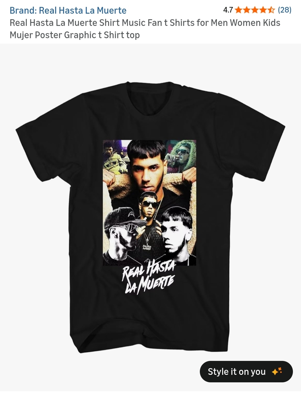 Men’s Black Graphic T-Shirt